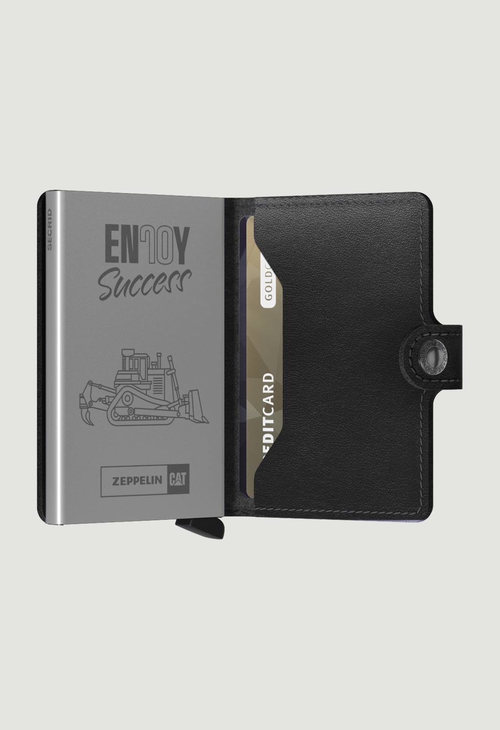 Corporate gift black Miniwallet engraved