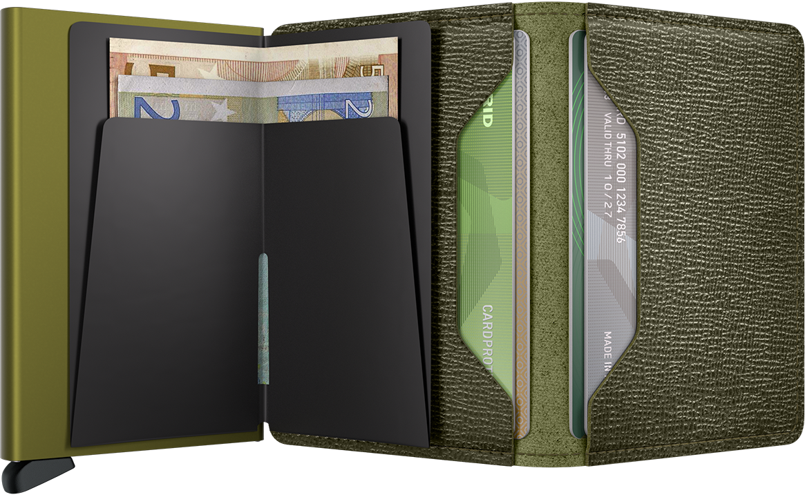 Secrid slimwallet crisple kelp open