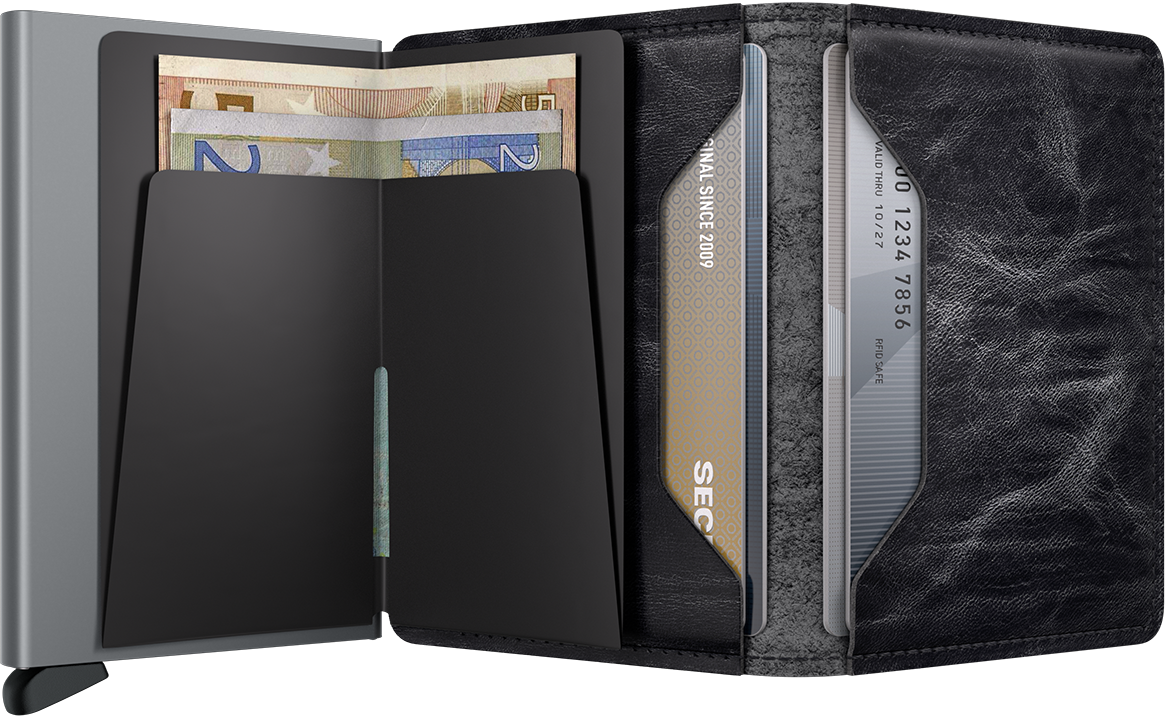 Secrid slimwallet dutch martin grey open