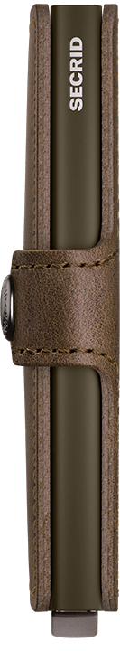 Side view image of miniwallet-vintage-oak wallet