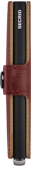 Side view image of premium-miniwallet-basco-brown wallet