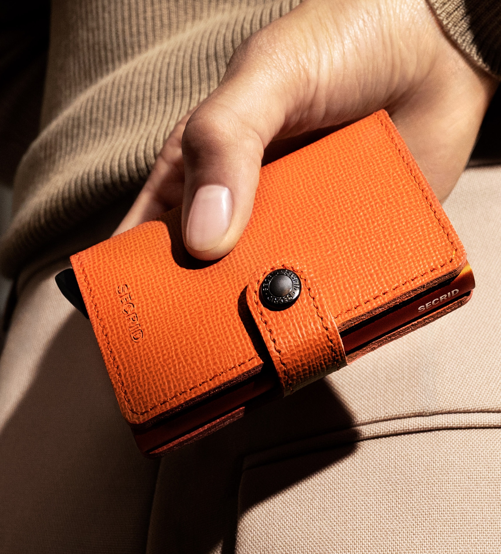 secrid wallet original collection crisple orange