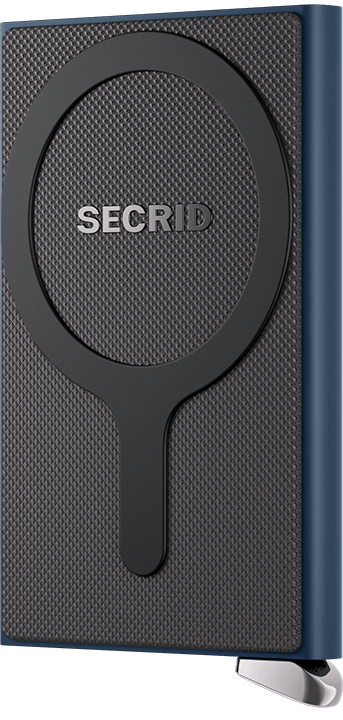 Front view image of cardprotector-fluted-for-magsafe-navy-- wallet