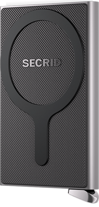 Front view image of cardprotector-fluted-for-magsafe-silver-- wallet