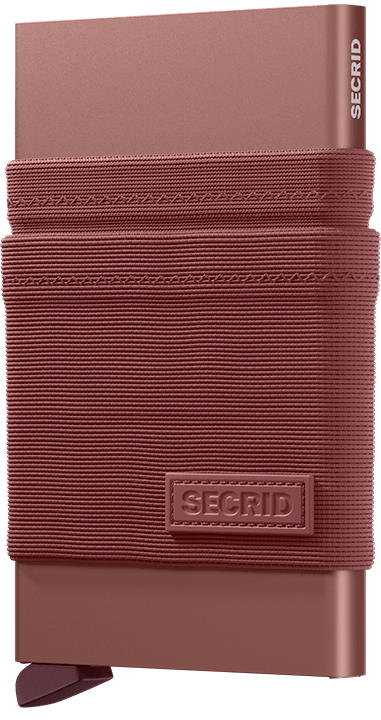 Front view image of flexwallet-mauve wallet