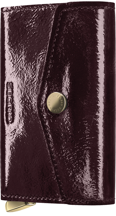 Premium Envelope Wallet Naplak Plum front