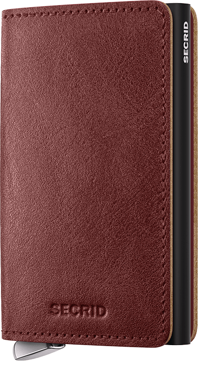 Front view image of premium-slimwallet-basco-brown wallet