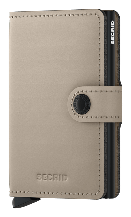 Front view image of miniwallet-matte-desert wallet