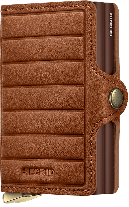 Secrid TwinWallet Emboss Lines Cognac