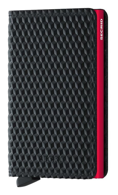Secrid slimwallet cubic black red front