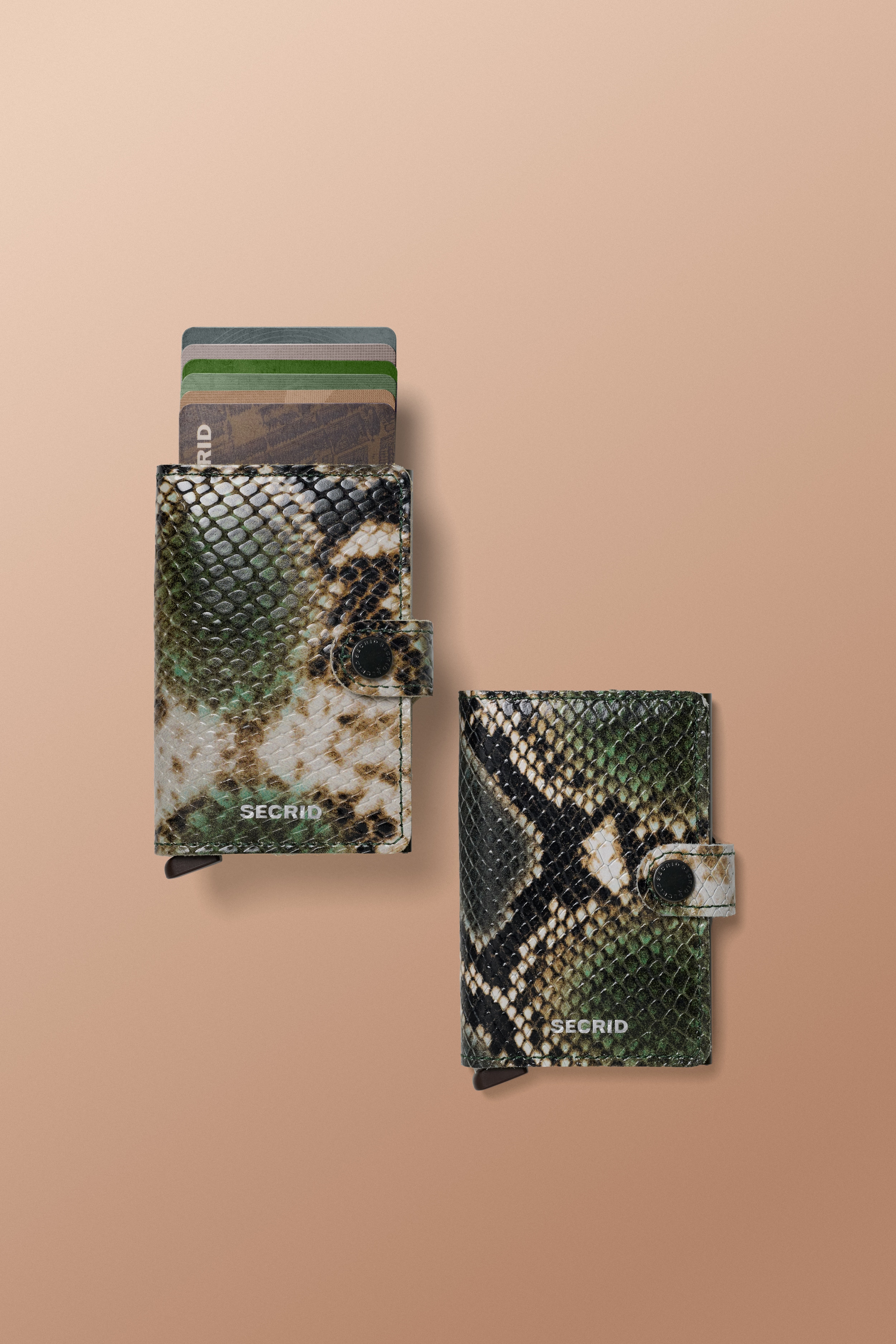 Serpent green miniwallet leather comparrison