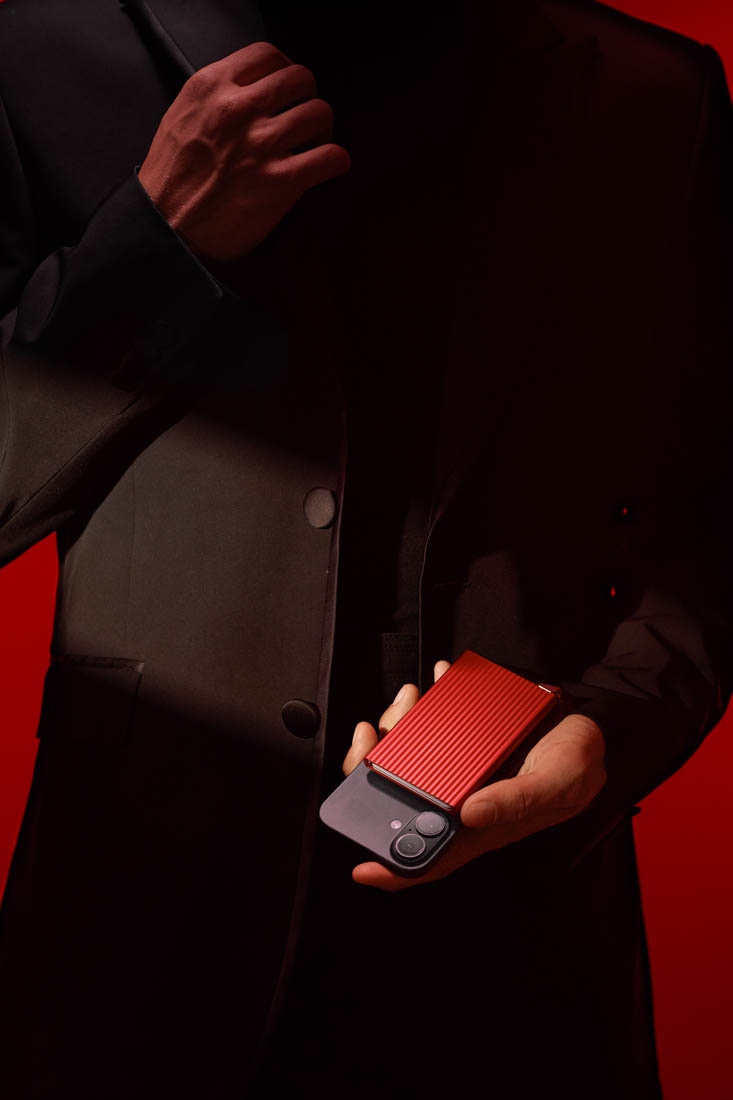 Cardprotector Fluted for Magsafe + Red