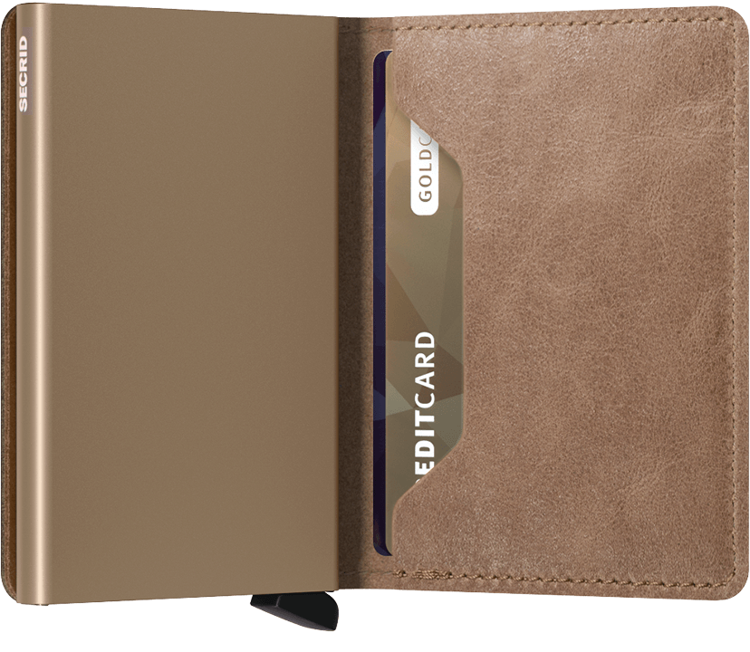 Slimwallet vintage taupe