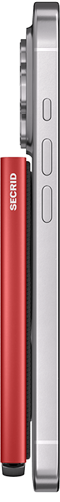 Cardprotector fluted for Magsafe red plus side phone