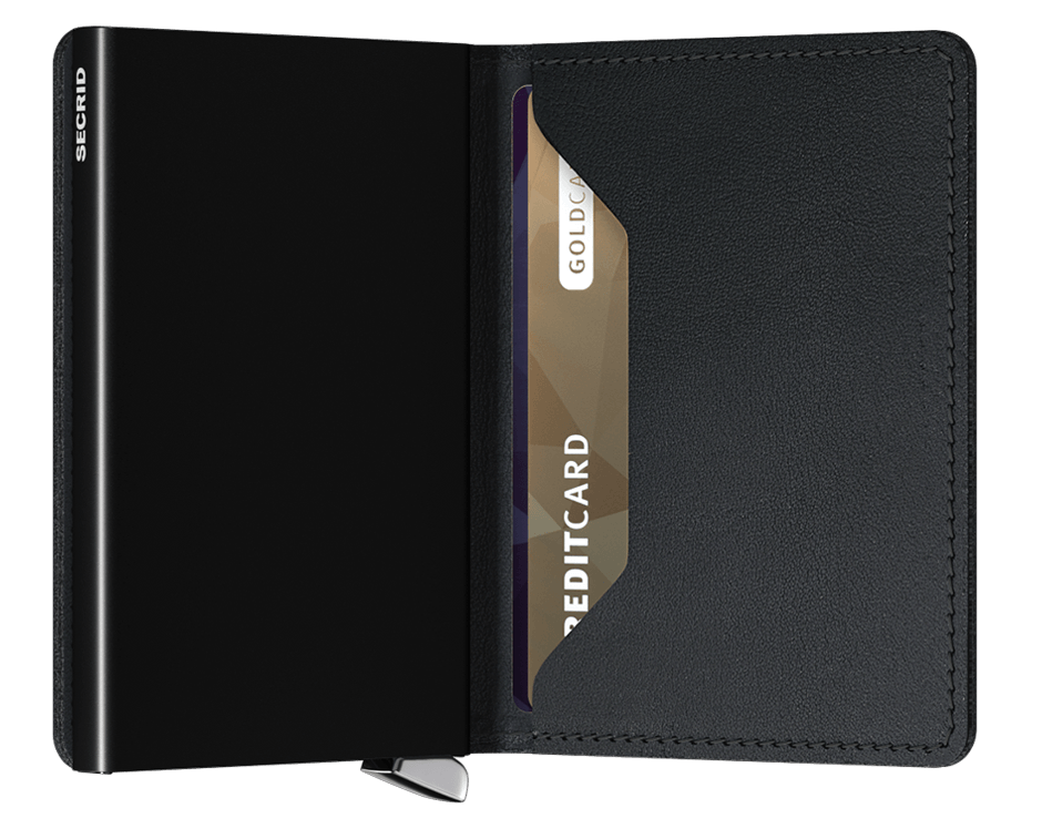 Secrid slimwallet emboss lines black expl