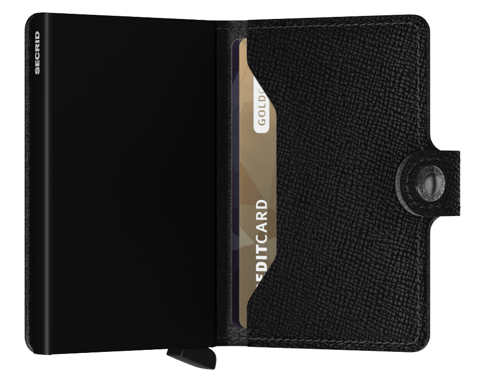 miniwallet crisple black open