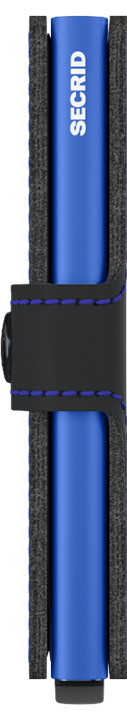 Miniwallet Matte Black Blue side