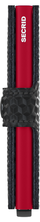 Miniwallet Cubic Black-Red side