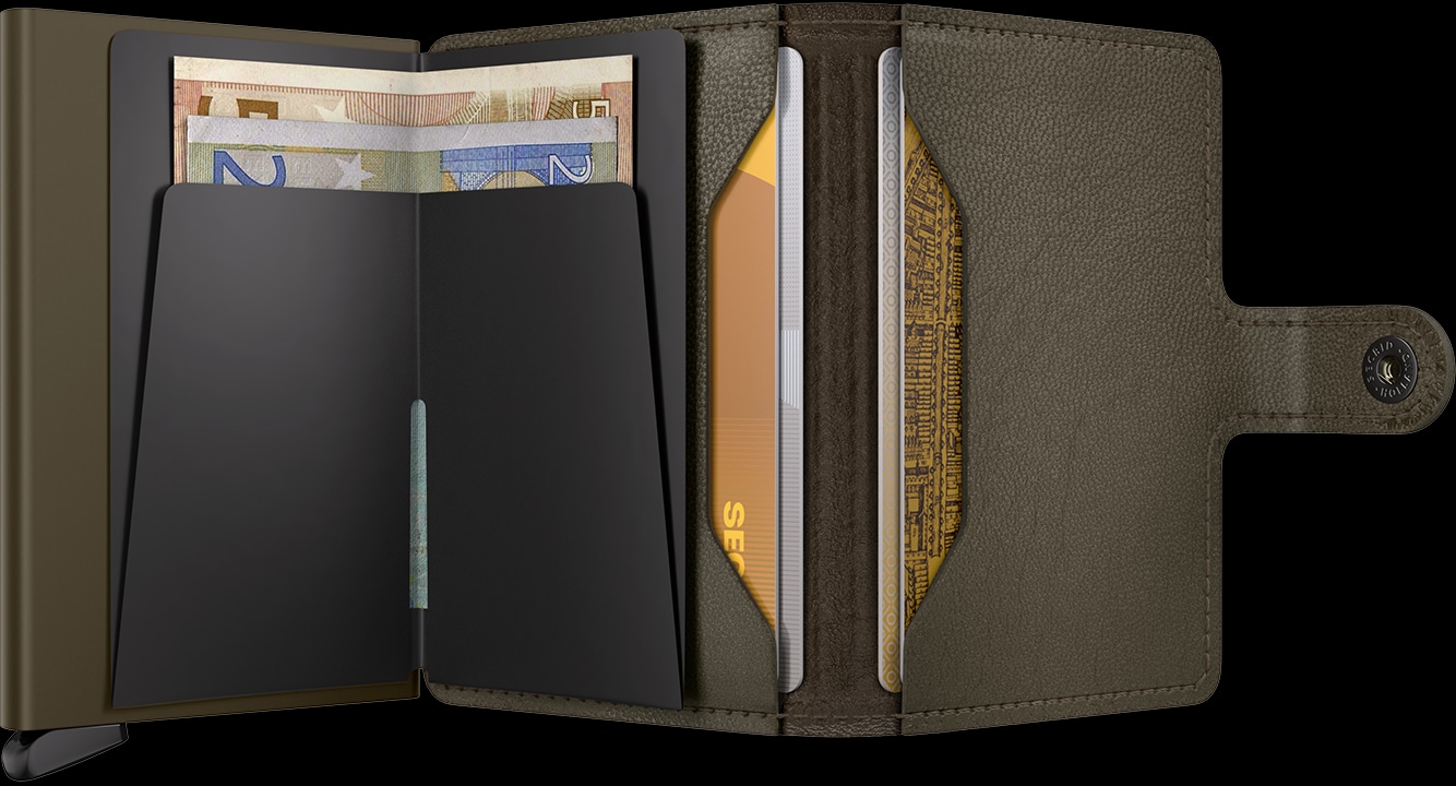 Emboss Lines Miniwallet Premium Open