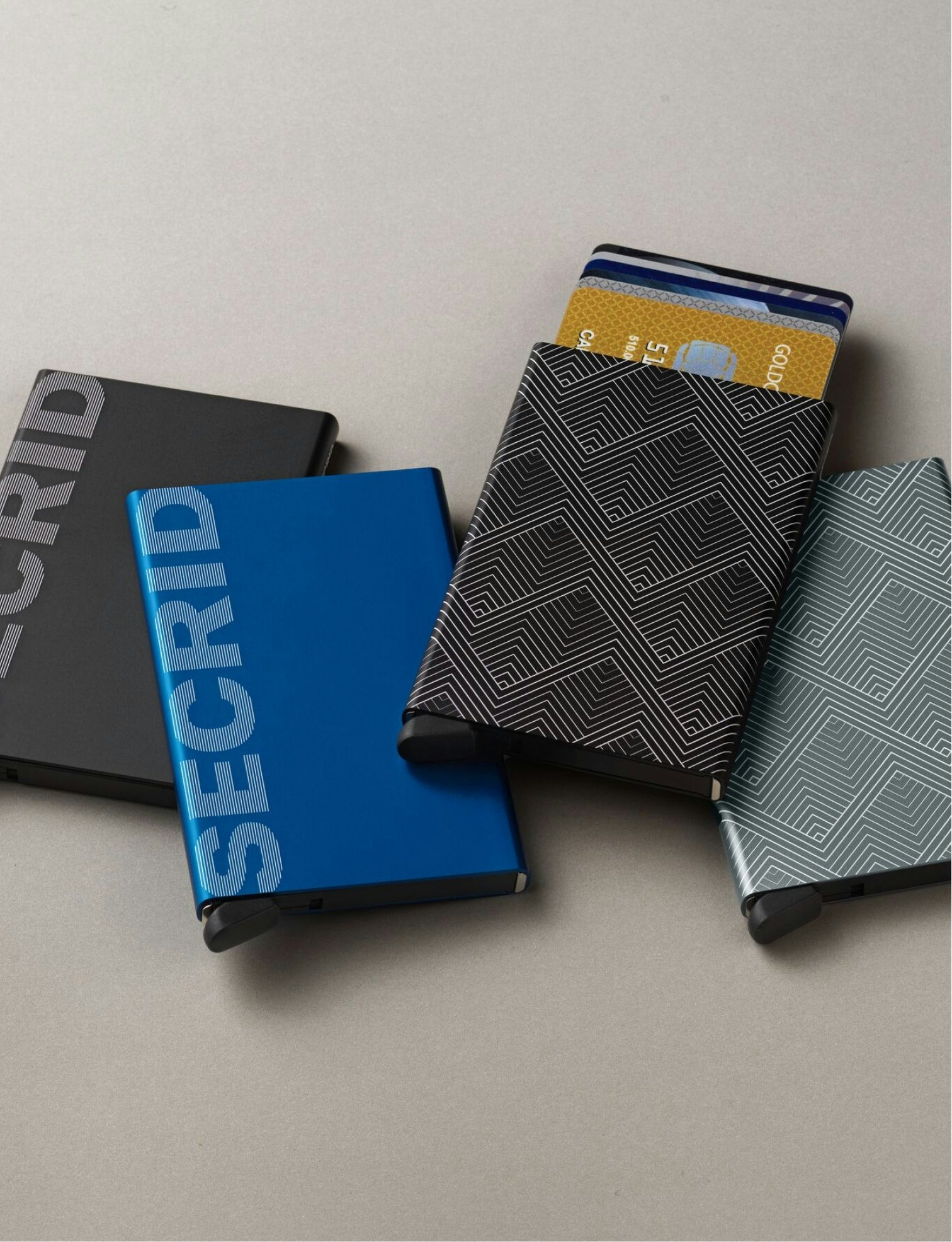 Multiple Secrid cardprotectors engraved 