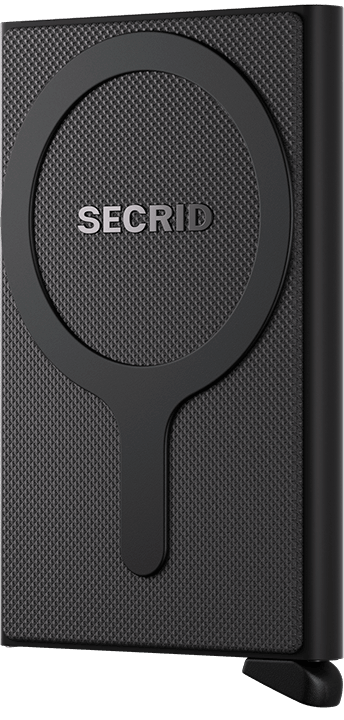 Front view image of cardprotector-for-magsafe-black wallet