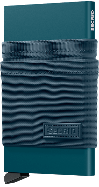 Front view image of flexwallet-teal wallet