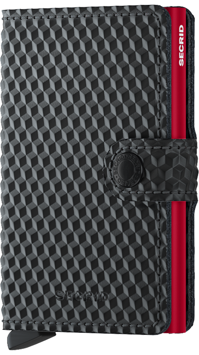 Miniwallet Cubic Black-Red front