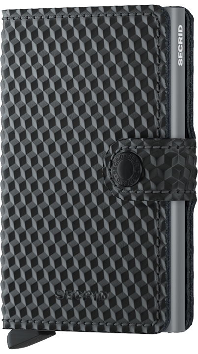 Miniwallet Cubic Black-Titanium front