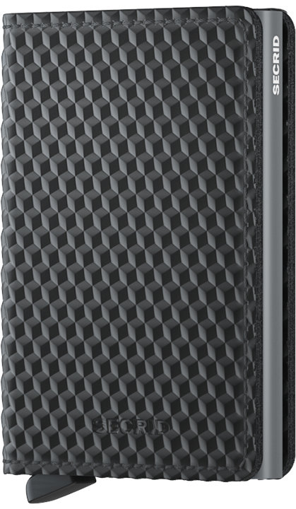 Slimwallet Cubic Black-Titanium front