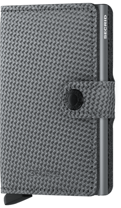 Miniwallet carbon cool grey front