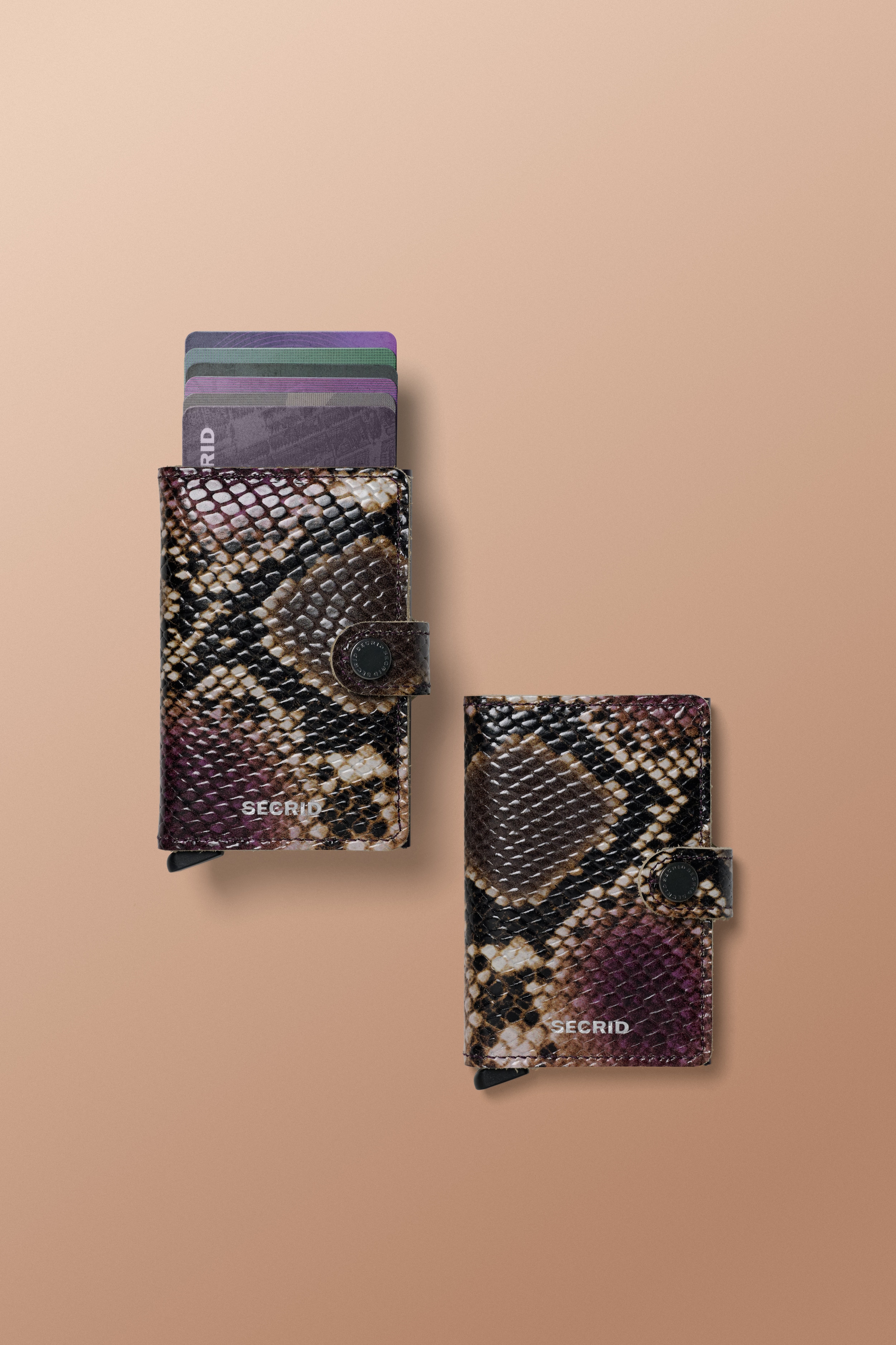Serpent purple miniwallet leather comparrison