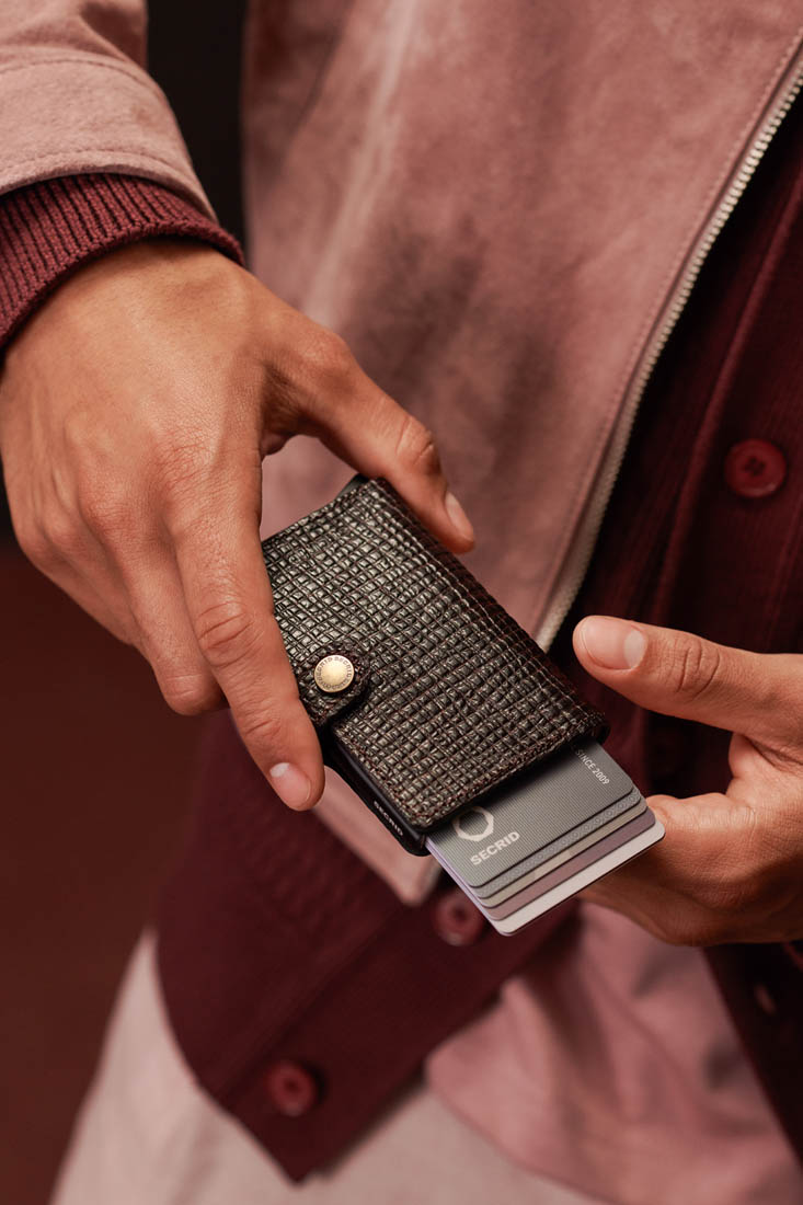 Miniwallet Palmellato Brown