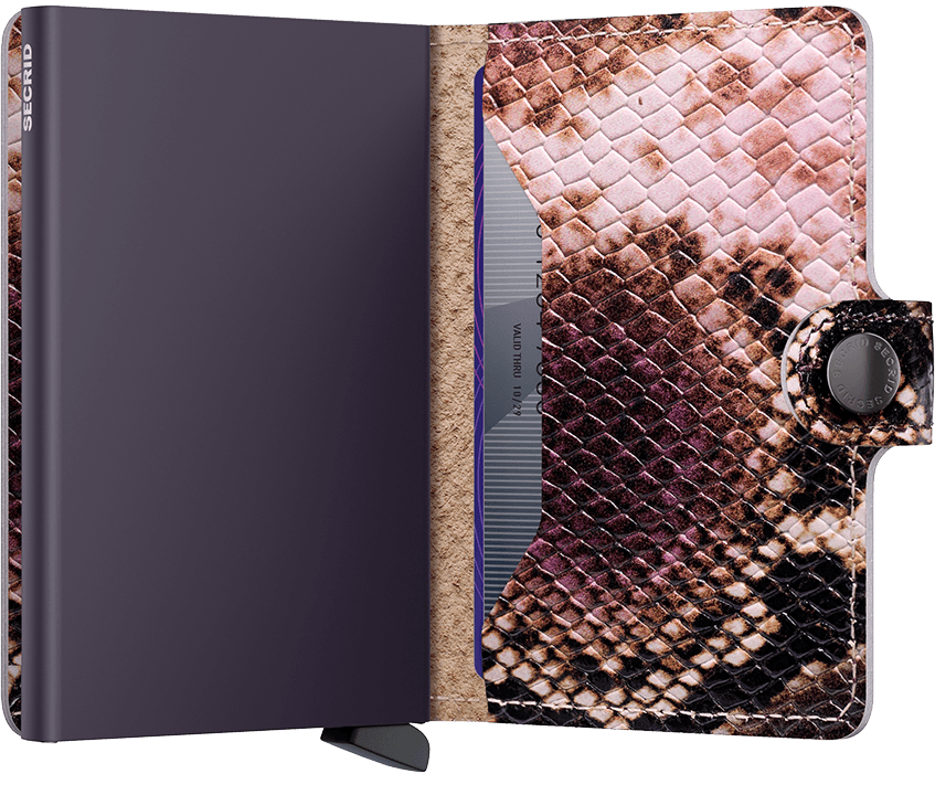 Serpent Miniwallet Purple